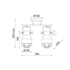 ACA ACA Lighting Spot nástenné a stropné svietidlo EG169902CW