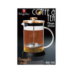 Berlingerhaus Kanvička na čaj a kávu French Press 800 ml Rosegold Metallic Line BH-1495