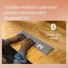 Microsoft Surface Keyboard (2. edícia)/Bezdrôtová Bluetooth/CZ-SK layout/Sivá