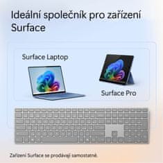 Microsoft Surface Keyboard (2. edícia)/Bezdrôtová Bluetooth/CZ-SK layout/Sivá