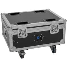 Roadinger Flightcase 4x AKKU MBT-3 s kolieskami a funkciou nabíjania