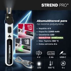 Strend Pro Pero Strend Pro, rezač na polystyrén, 2000mAh, USB nabíjanie, s príslušenstvom