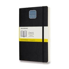 Moleskine Zápisník Expanded - mäkké dosky L, štvorčekový, čierny