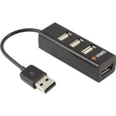 Yenkee USB Hub YHB 4001BK čierna