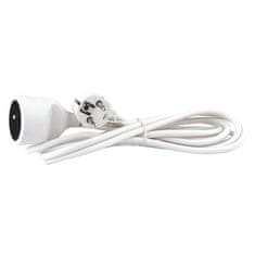 EMOS Prodlužovací kabel P0113 Prodlužovací kabel 3 m / 1 zásuvka / bílý / PVC / 1 mm2