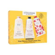 LOccitane En Provenc Darčeková sada krémov na ruky Pink Flowers Hand Cream Trio