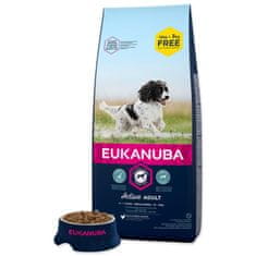 Eukanuba Krmivo Adult Medium 15+3kg ZADARMO