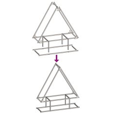Vidaxl Stojan na palivové drevo antracit oceľ valcovaná za studena