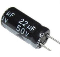 HADEX 22u/50V 105° 5x11x2mm, elektrolyt.kondenzátor radiálny