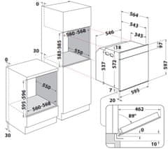 Whirlpool Vstavaná rúra WOI5S8HM2SBA