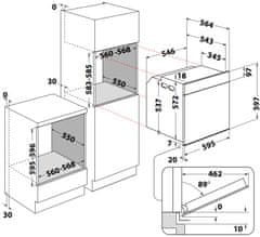 Whirlpool Vstavaná rúra WOI4S8CM1SBA