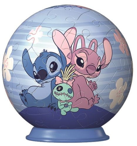 Ravensburger 115990 Puzzle-Ball Disney: Stitch - Stich &amp; Angel