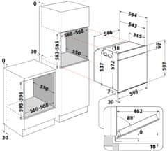 Whirlpool Vstavaná rúra WOI78HT1SXA