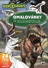 HADEX Maľovanky A4 so samolepkami Dinosaury