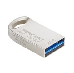 Transcend 8GB JetFlash 720S, USB 3.1 (Gen1) flash disk, MLC, malé rozmery, strieborný kov