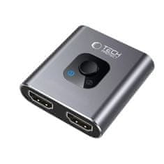 Tech-protect HB07 HUB adaptér 2x HDMI 4K, šedý