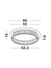 Nova Luce NOVA LUCE stropné svietidlo AURELIA chrómovaný kov a krištáľ LED 40W 230V 3500K IP20 stmievateľné 9333072