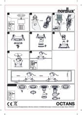 NORDLUX NORDLUX vstavané svietidlo Octans 2700K 5-Kit 5x4,8W GU10 nikel 49260155