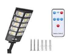 Verk  12325 Pouličné osvetlenie solárne 420 LED COB, IP67, čierne