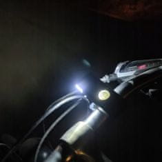 Trizand  18670 Sada LED osvetlenia na bicykel, IPX-6, AKU 2 ks