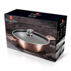 Berlingerhaus Panvica WOK s mramorovým povrchom 30 cm Rosegold Metallic Line BH-7100