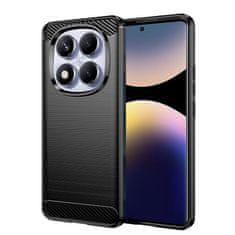 Techsuit Carbon Shield TPU puzdro pre Xiaomi Redmi Note 14 Pro 4G/Poco F7 - Čierna KP36542