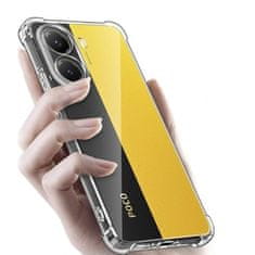 Techsuit Silikónové puzdro so zosilnenými hranami pre Xiaomi Poco X7 Pro - Transparentná KP36551