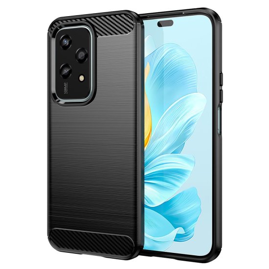 Techsuit Carbon Shield TPU puzdro pre Honor 200 Lite - Čierna KP36636