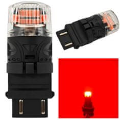 motoLEDy LED žiarovka P27/7W, 3157 12V CANBUS 1800lm červená