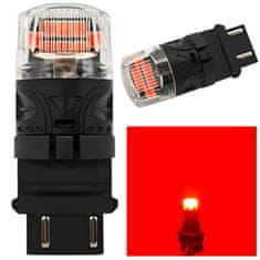 motoLEDy LED žiarovka P27/7W, 3157 12V CANBUS 1800lm červená