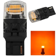 motoLEDy LED žiarovka W21W, 7440 12V 1800lm CANBUS oranžová