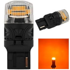 motoLEDy LED žiarovka W21W, 7440 12V 1800lm CANBUS oranžová