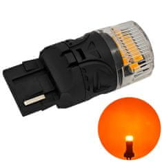 motoLEDy LED žiarovka W21W, 7440 12V 1800lm CANBUS oranžová