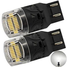 motoLEDy LED žiarovka W21/5W, 7443 12V CANBUS 1800lm biela