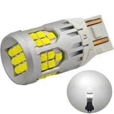 motoLEDy žiarovka W21/5W LED 7443 10-50V bez poruchy 3000lm biela