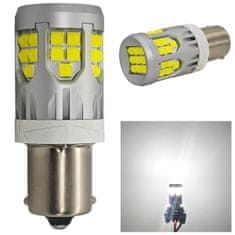 motoLEDy LED žiarovka P21W BA15S 10-50V bez poruchy 3000lm biela