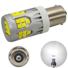 motoLEDy LED žiarovka P21W BA15S 10-50V bez poruchy 3000lm biela