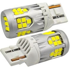 motoLEDy LED žiarovka W21W, 7440 10-50V bez poruchy 3000lm biela