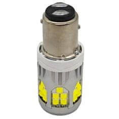 motoLEDy LED žiarovka P21/5W BAY15D 10-50V bez poruchy 3000lm biela