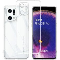 Techsuit Priesvitné ochranné puzdro pre Oppo Find X5 Pro - Transparentná KP36674