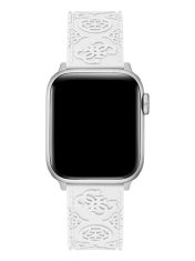 Guess Silikonový řemínek pro Apple Watch (38 - 41 mm) - White CS2003S1