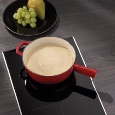 Kela Pánev na sýrové fondue KL-16622 Calido litinová červená 33,5x6,5 cm 20,0 cm 1,8l