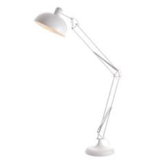 ACA Retro stojacia lampa FREDDIE max. 60W/E27/230V/IP20, matná biela