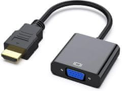 Verk Převodník adaptér hdmi na vga d-sub kabel černý