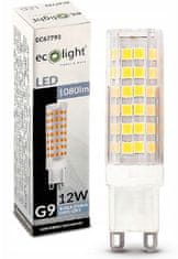 ECOLIGHT LED žiarovka G9 - 12W - 1080lm - 6500k - studená biela