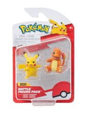 ORBICO Pokémon akčné figúrky - mix druhov (Charmander & Pikachu, Squirtle & Pikachu, Bulbasaur & Pikachu)