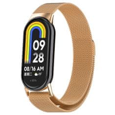 BStrap Milanese remienok na Xiaomi Mi Band 8, rose gold