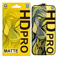 LITO HD Pro Matte ochranné sklo – iPhone 16 Pro – Čierna KP36766