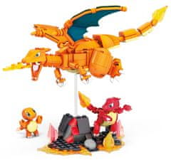 MEGA BLOKS Mega Pokémon Evolučný set Charmander, set 3 figúrok, 313 dielikov HFG06