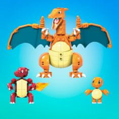 MEGA BLOKS Mega Pokémon Evolučný set Charmander, set 3 figúrok, 313 dielikov HFG06